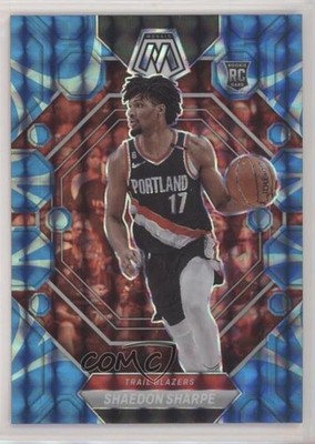 2022-23 Panini Mosaic Rookies Reactive Blue Prizm Shaedon Sharpe Rookie RC 0n2g