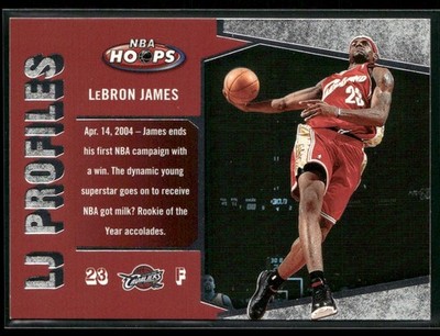 2005-06 Hoops LeBron James #LBJ-16 LJ Profiles Cleveland Cavaliers