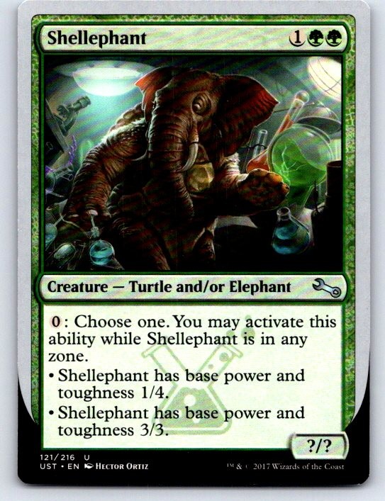 Shellephant 121 Uncommon Unstable Magic: The Gathering Lightly Played