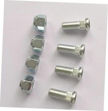 4pcs Rear Wheel Hub Brake Drum Bolts Stud M12 1.25 Thread with Lug Nuts