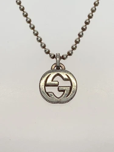 GUCCI SV925 Collana in argento con top da uomo usata