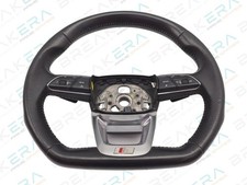 AUDI Q5 MK2 FY S-LINE MULTIFUNCTION FLAT BOTTOM PADDLE SHIFT STEERING WHEEL 2018