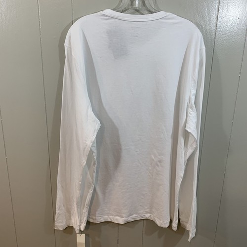 Van Heusen Soft Touch Regular Fit White Men's Long Sleeve T-Shirt Top XL NEW - Picture 7 of 8