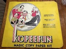 1937 Kopeefun Magic Copy Paper Kit Embree Mfg. Co. Elizabeth NJ