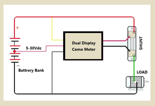 DC Meter 100V -500~+500A Bidirectional Current Shunt Can be Put On Positive Side - Picture 4 of 6