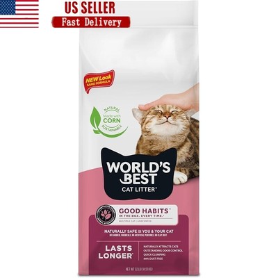 Cat Litter Flushable Natural Plant-Based Odor Control Dust Free Multicat 32lb US