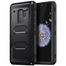 For Samsung Galaxy S9 / S9 Plus Shockproof Case Rugged Heavy Duty Cover (Black)