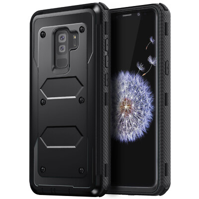 For Samsung Galaxy S9 / S9 Plus Shockproof Case Rugged Heavy Duty Cover (Black)