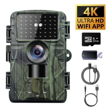 4K WiFi Hunting Trail Camera with Infrared Night Vision and Waterproof Design