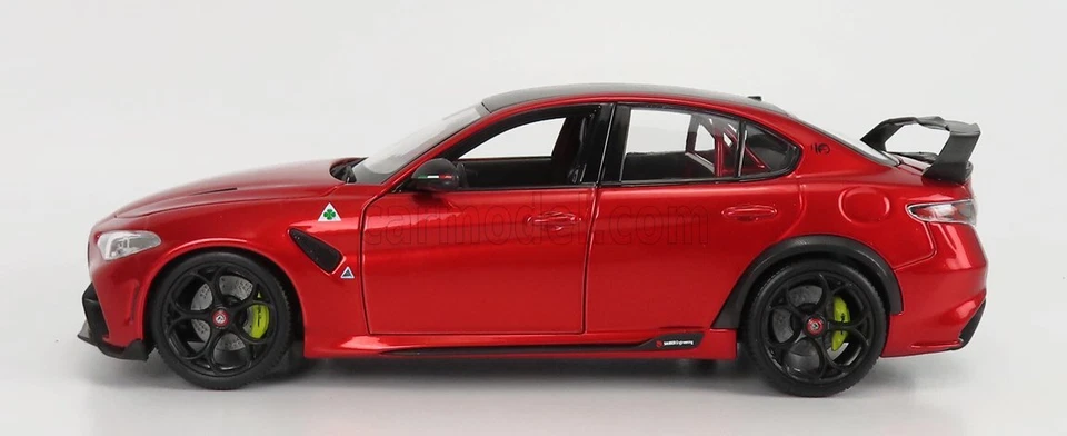 MODELLINO AUTO STATICO BURAGO ALFA ROMEO GIULIA GTAM 2020 ROSSO GTA SCALA 1/18 - Immagine 3 di 4
