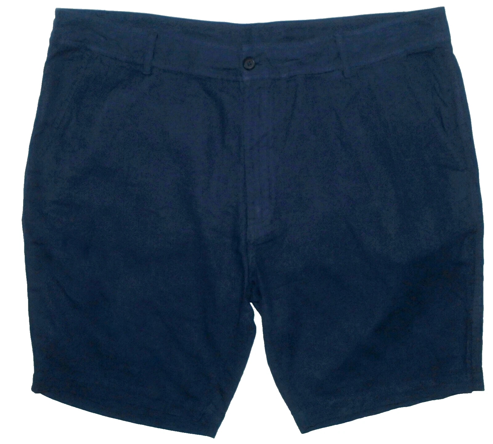 NWOT Men's 38 Toscano Linen Cotton Navy Blue Casual Shorts