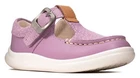 BNIB Clarks Toddler Girls CLOUD ROSA Lilac Leather Shoes