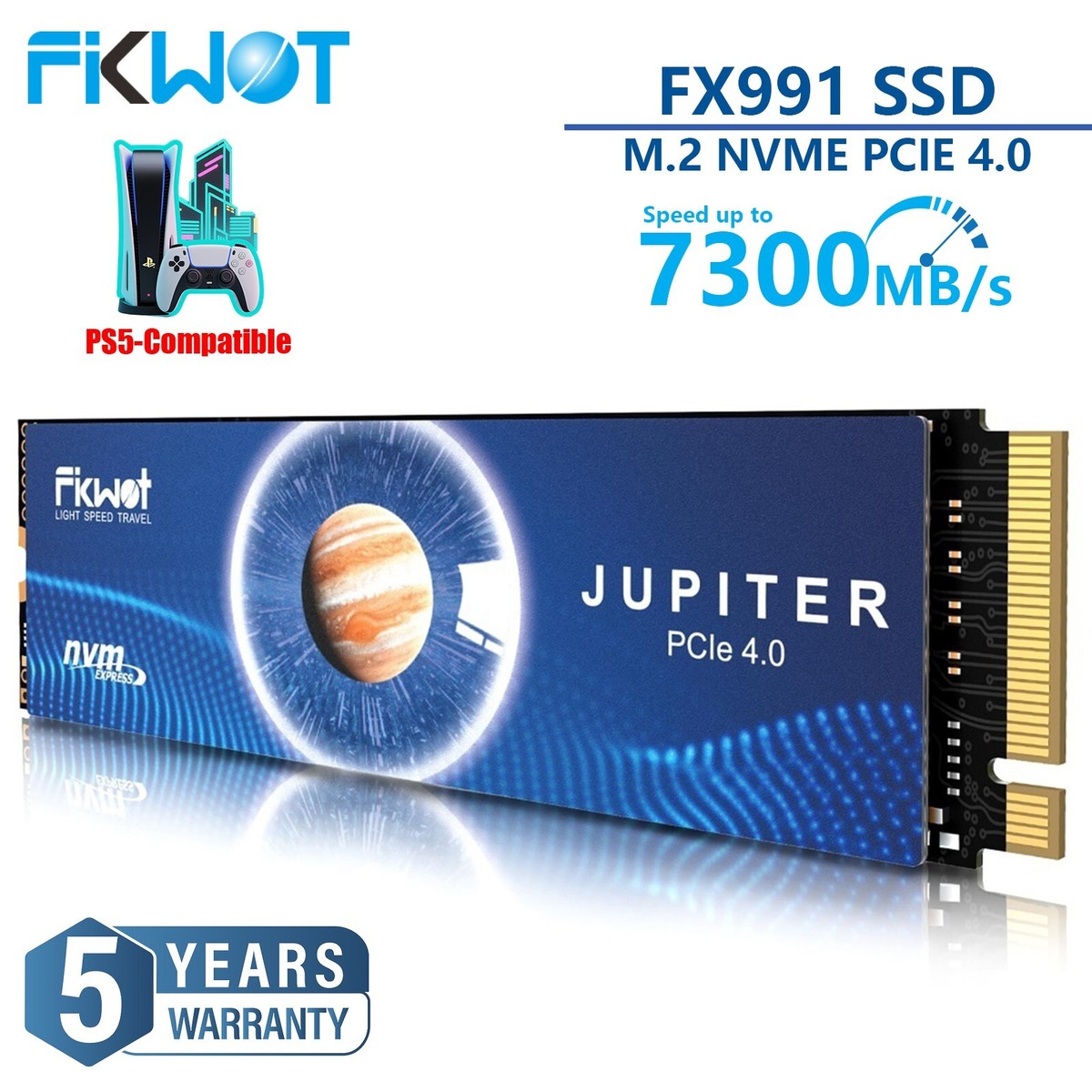 Fikwot M.2 NVMe SSD 1TB 2TB 4TB PCIe Gen 4x4 Internal Solid