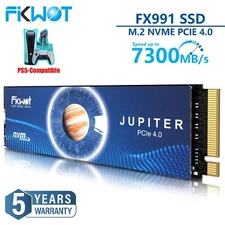 Fikwot M.2 NVMe SSD 1TB 2TB 4TB PCIe 4.0 For PS5 Internal Solid State Drive