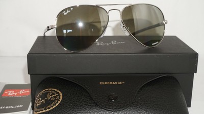 ray ban chromance silver