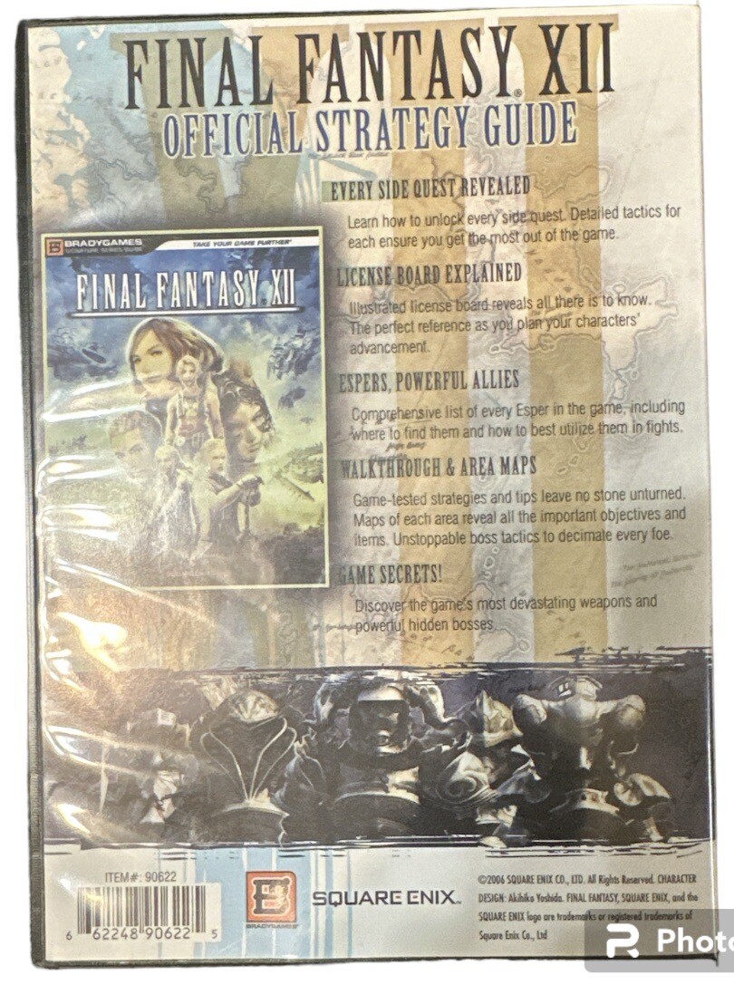 Final Fantasy XII 12 Art Collection Square bonus artbook promo. NO