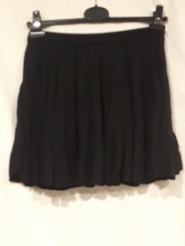 Ecote Size XS black skirt 100% Rayon - Picture 2 of 5