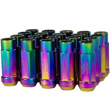 Juego universal de tuercas de acero Godspeed Project NeoChrome tipo 3-X 55 mm 12X1,25 20p