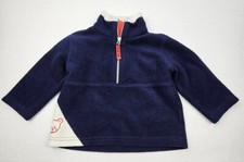 Vintage Sesame Street Baby Boy Size 18 Months 1/4 Zip Front Pullover Fleece Top