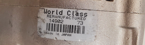 World Class Remanufactured Alternator 14902 73 - Picture 2 of 16