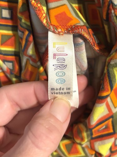 Lot Of 2 Women’s LulaRoe Legging’s One Size (OS) Multicolor Geometric, Soft! - Picture 13 of 13