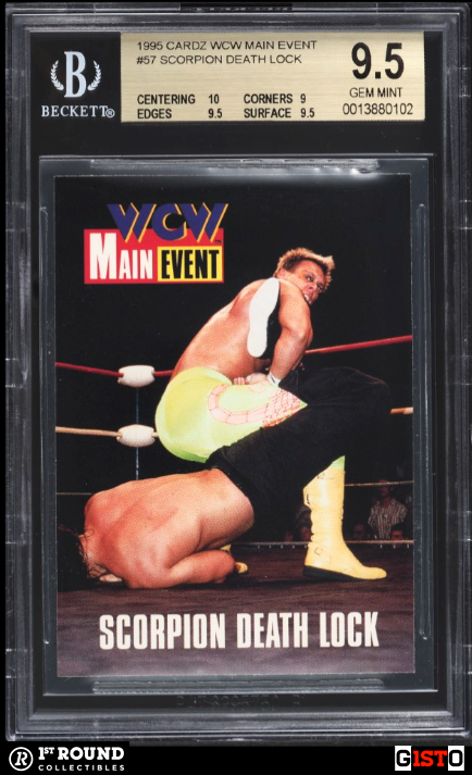 POP 1: Sting BGS 9.5: 1995 CARDZ WCW Main Event Scorpion Death