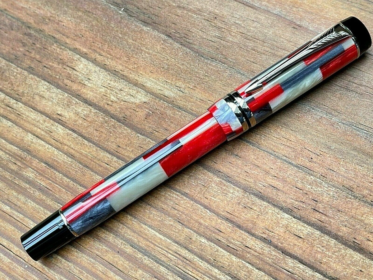 H*N様 PARKER DUO FOLD ROLLER BALL PEN Parker Duofold Rollerball Pen Orange & Gold Trim New In Box