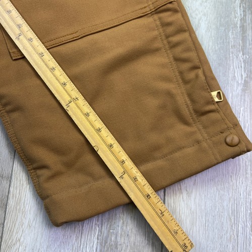 Carhartt Overalls Mens 42x32 Brown FR NFPA CAT4 Duck Bib Quilted Lined NEW - Picture 11 of 20