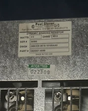 Post Glover dynamic braking resistor