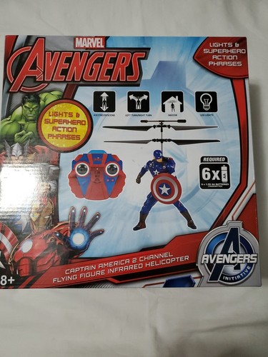 Original Avengers Captain America RC Flying Figure RC Helicopter - Afbeelding 1 van 19