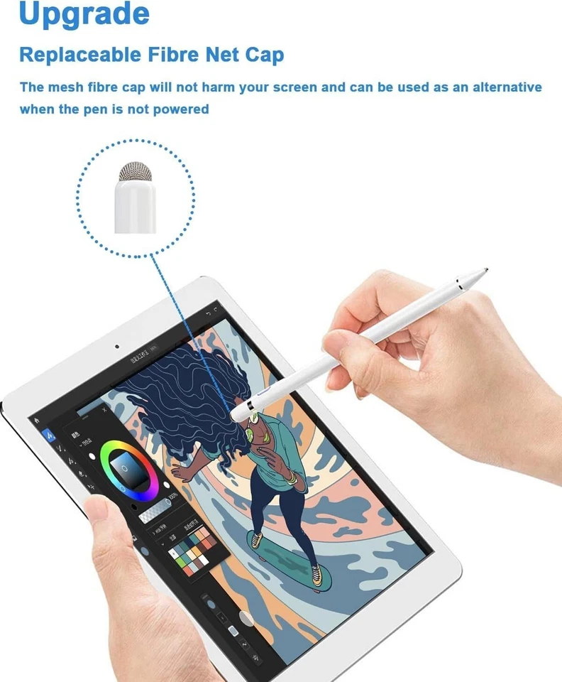 iPad Pencil 1st Generation For Apple iPad iPhone Samsung Galaxy Tablet Phone Pen - Image 2 of 4