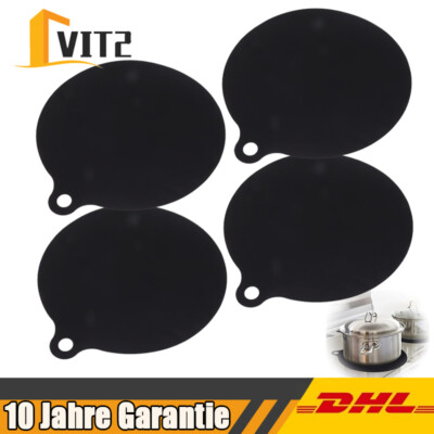 4PCS Induktionsherd Schutzmatte Silikon Anti Rutsch Matte Schutz Wärmeisolierte