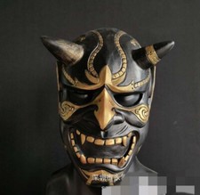 Japanese Hannya Mask Devil Demon Oni Samurai Prajna Latex Cosplay Prop Halloween