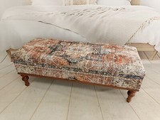 Handmade furniture, Hidden storage, Ottoman bench, Bohemian bench, Footstool