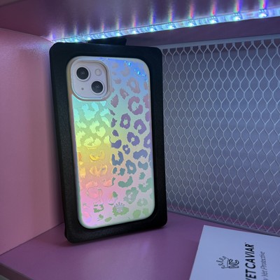 NEW Velvet Caviar White Opal Leopard LIMITED EDITION iPhone 15 Plus Case