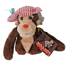 Russ Luv-Pet Plush Stuffed Monkey with Cap