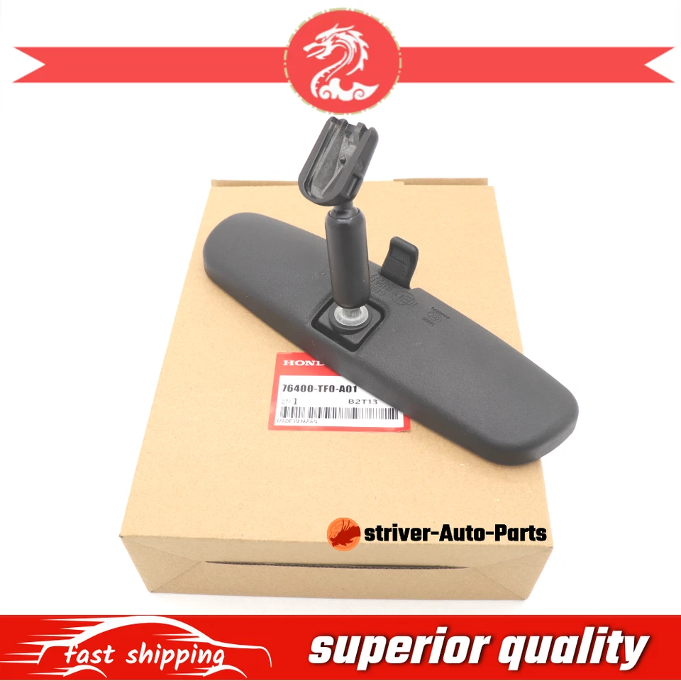 Conjunto de espejo retrovisor OEM 76400-TF0-A01 (día/noche) para Honda Civic Accord HR-V Fit Foto 2 de 4