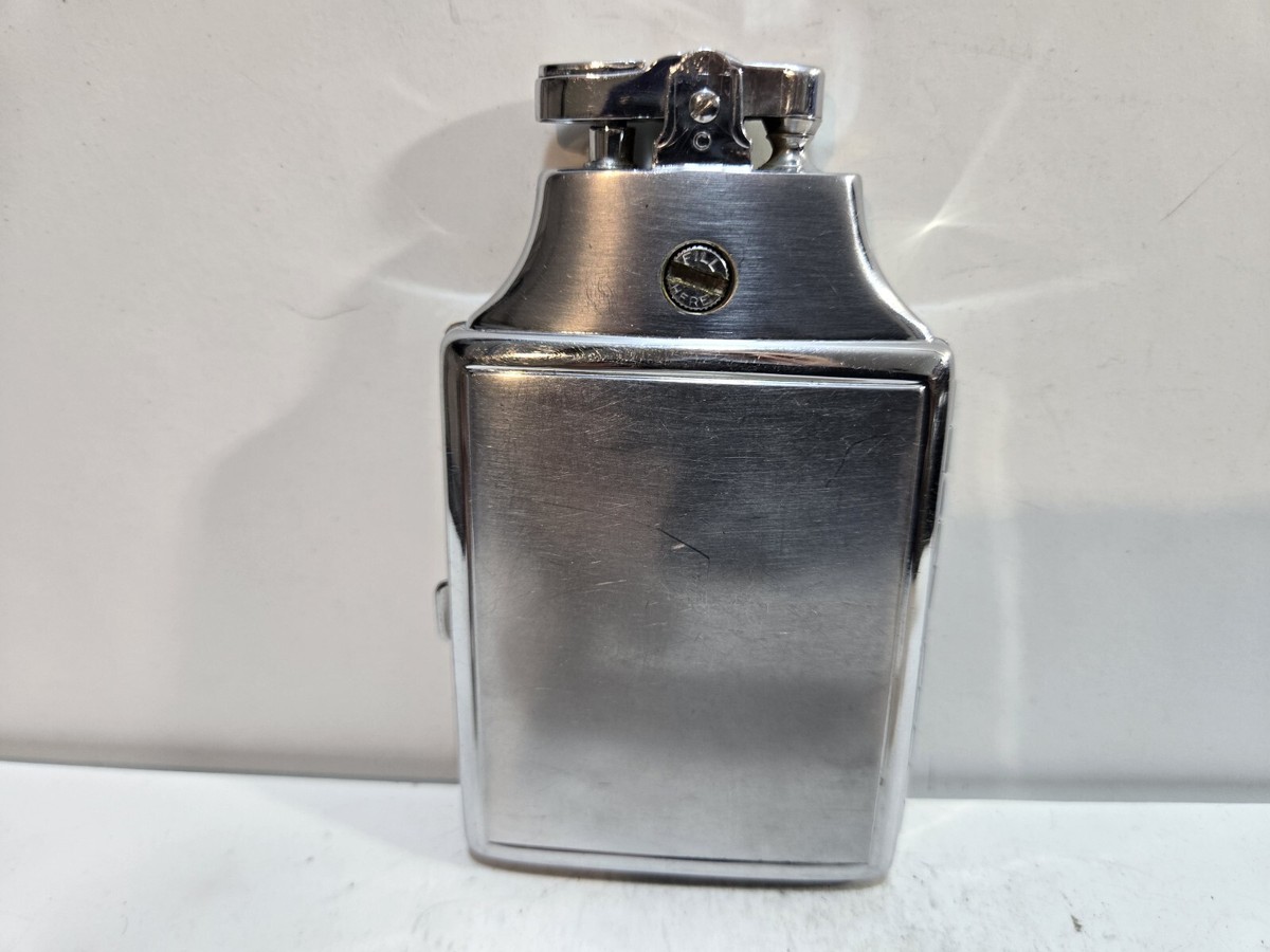 Working Ronson Mastercase Silver Tone Cigarette Case Lighter