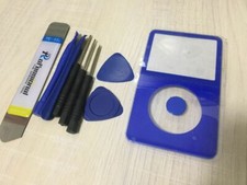BLUE Front FacePlate Housing Case Cover Button iPod Video 5th Gen 30/60/80GB