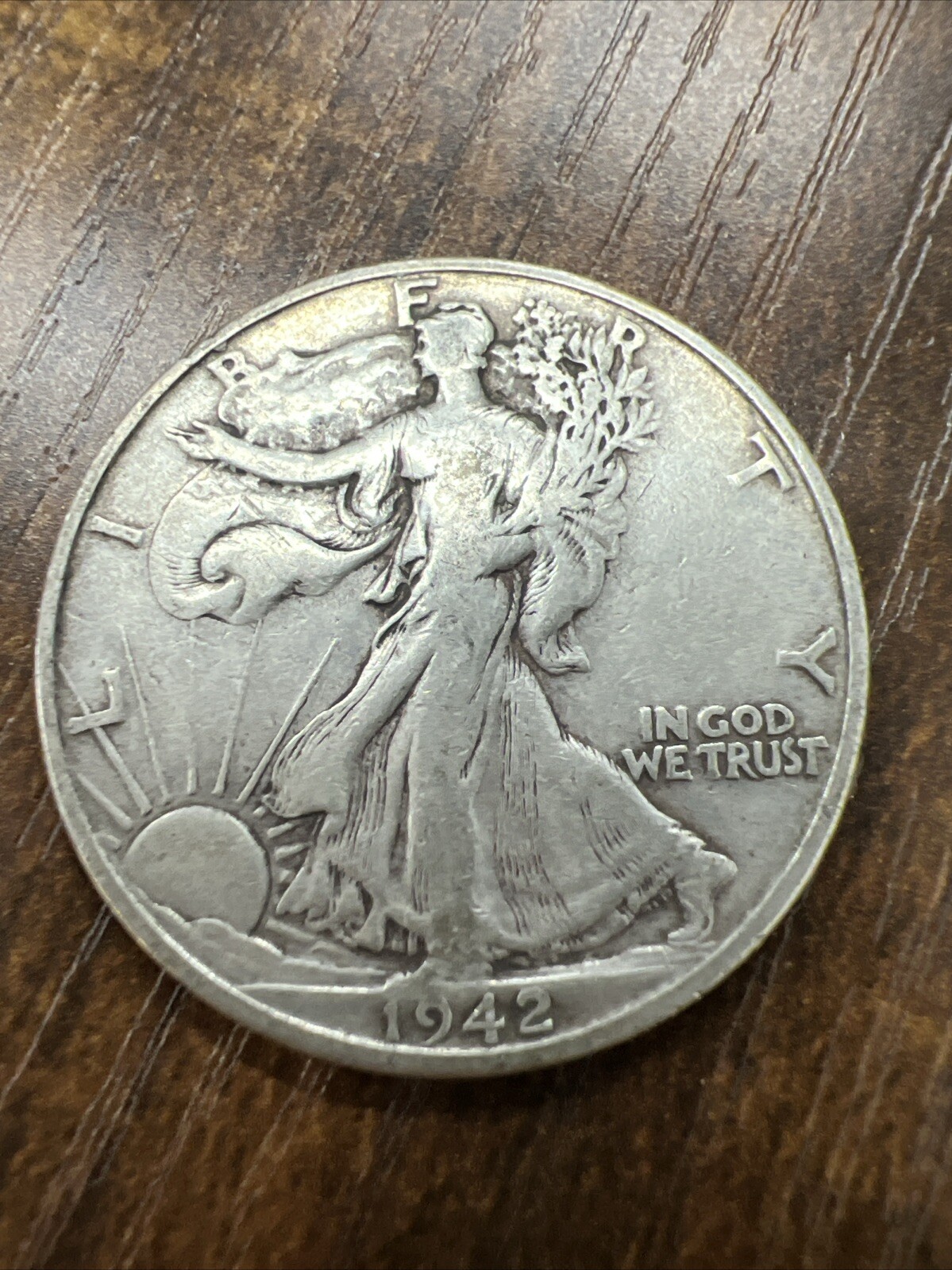 1942-S 50C Walking Liberty Half Dollar  Actual Coin Look At My Store Please