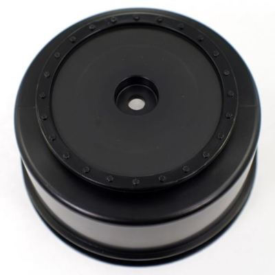 DE Racing Black Borrego SC Wheels for Losi TEN-SCTE, 22 SC, Tekno SCT410 (4pcs)