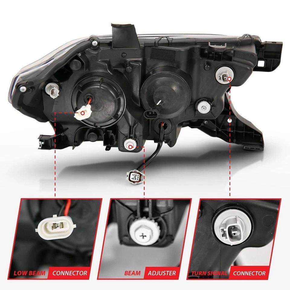 Faros proyectores anzo 111397 estilo tablón Switchback para Toyota Tacoma 16-23 Foto 4 de 4