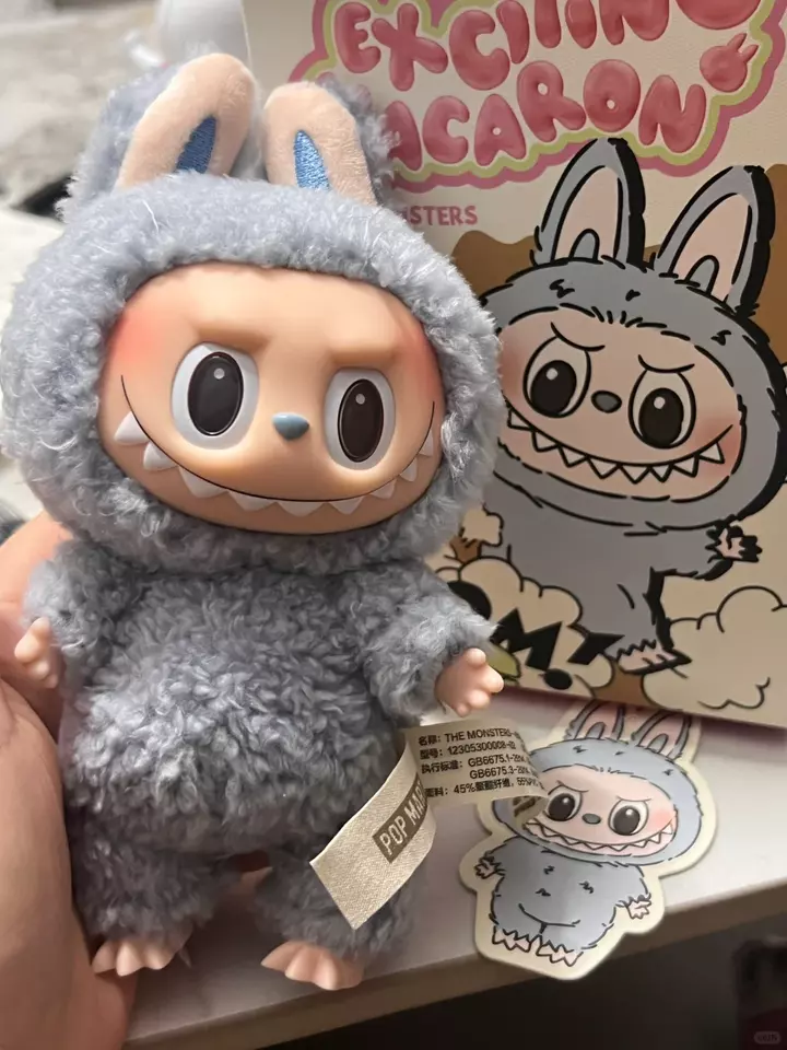 POP MART LABUBU-The Monster-Macaron-Plush Doll Figure Blind POP MART LABUBU-The Monster-Macaron-Plush Doll Figure Blind