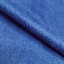 Royal Blue Solid Microfiber Suede Apparel Upholstery Fabric 58" By The Yard