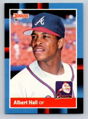 1988 Donruss #290 Albert Hall Atlanta Braves Baseball card