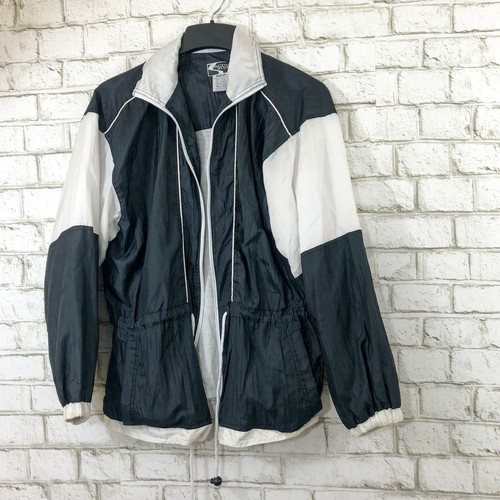 Vintage 90s Style Active Stuff Track Jacket Windbreaker Full Zip Sz M - Picture 7 of 8