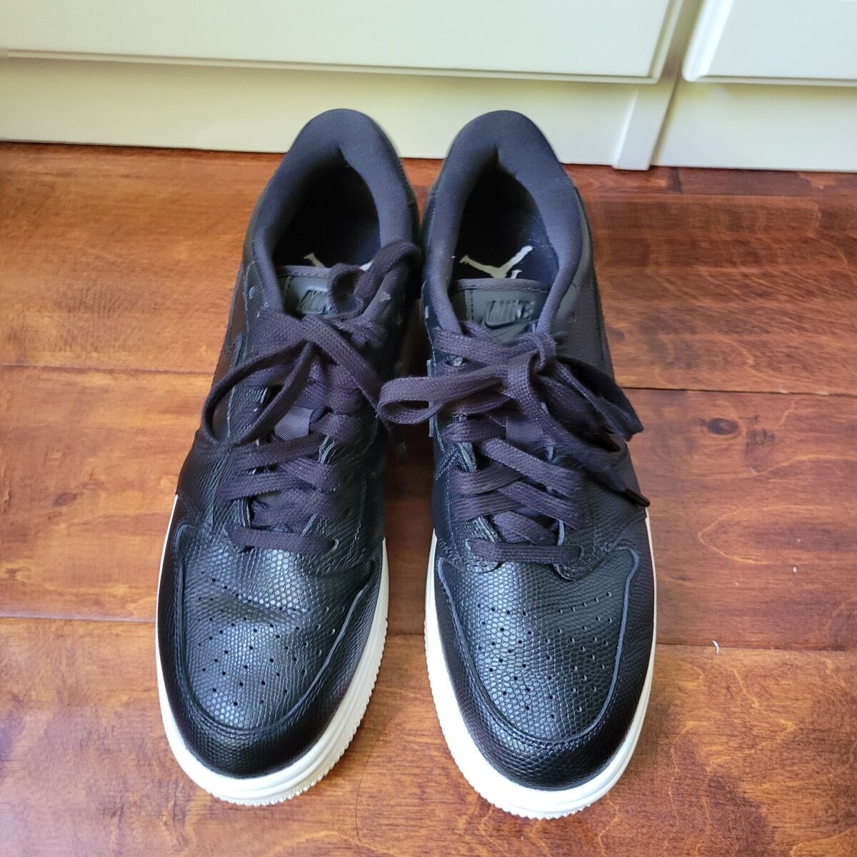 NIKE Air Jordan 1 Retro Low Lifted Black Phantom Black NIKE Air Jordan 1 Retro Low Lifted Black Phantom Black
