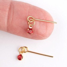 Bulk Buy of 24 Pairs of Antina's Ruby Red Doll Earrings