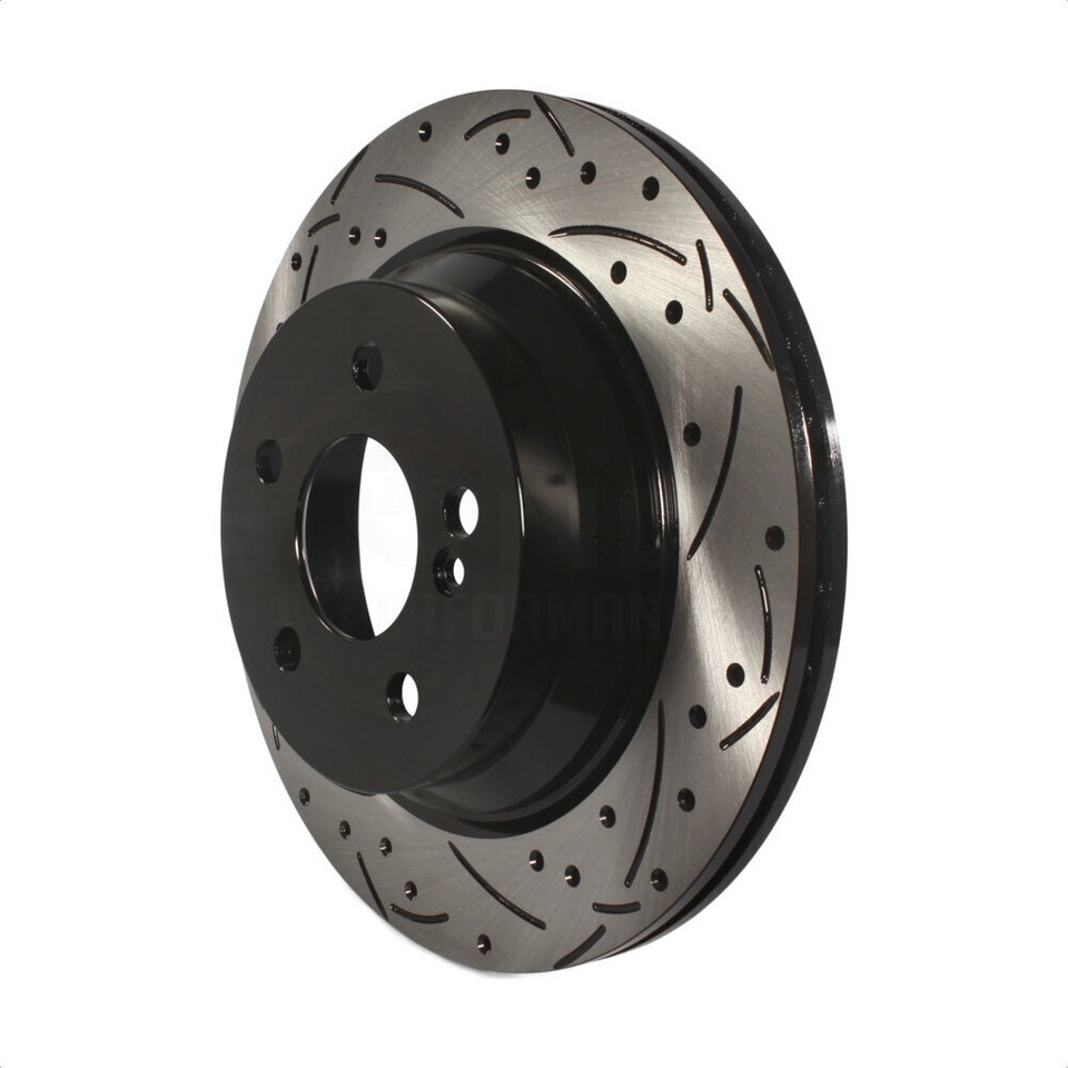 Rear Drilled Slot Brake Rotor Integrally Molded Pad Kit For Mercedes