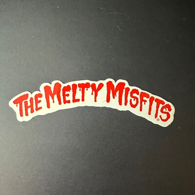THE MELTY MISFITS RED STICKER 6'' Garbage Pail Kids